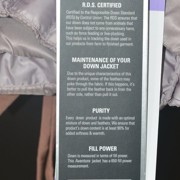 Aventure Jackets & Coats Pink Ladies Lightweight Down Jacket